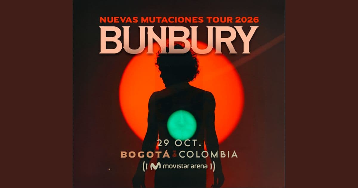 Enrique Bunbury regresa al Movistar Arena de Bogotá en concierto