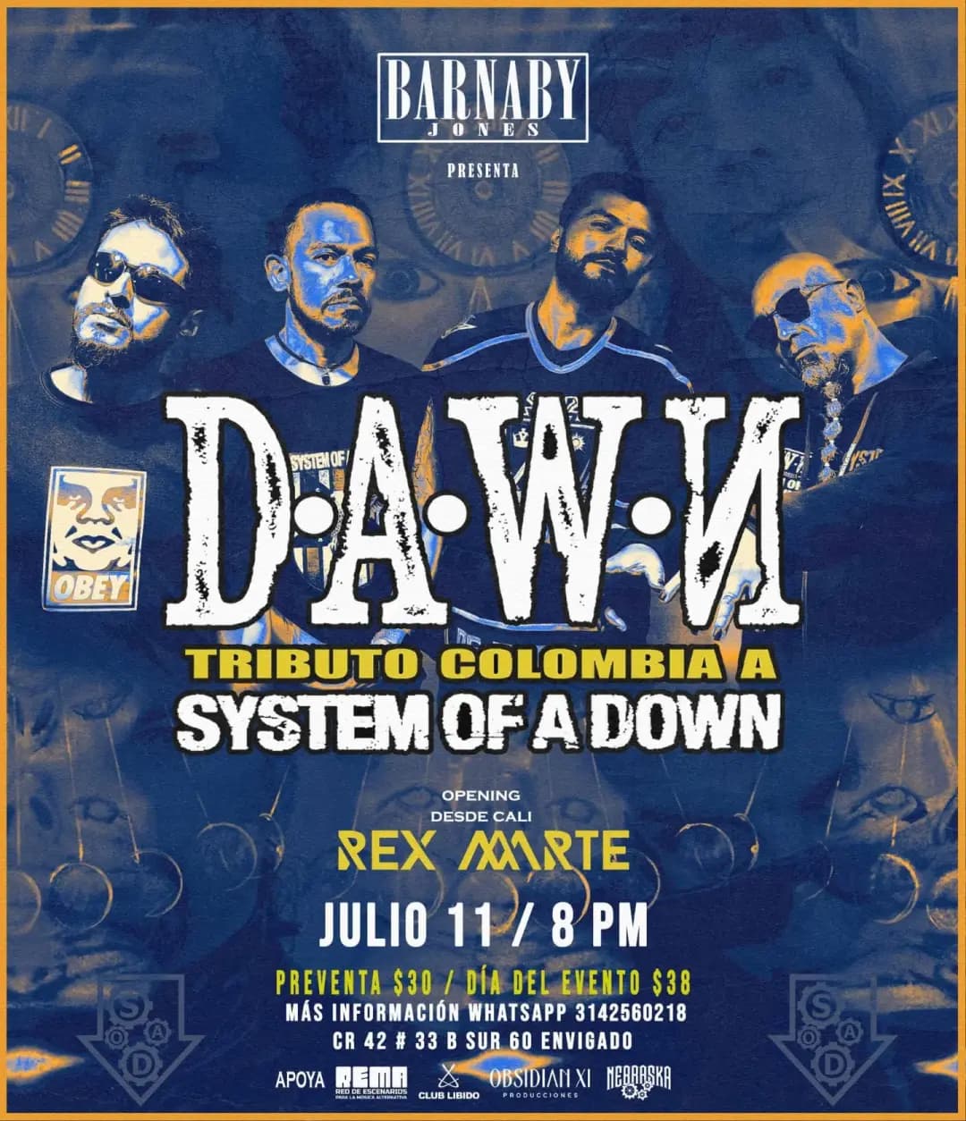 Tributo a System Of A Down con DAWN