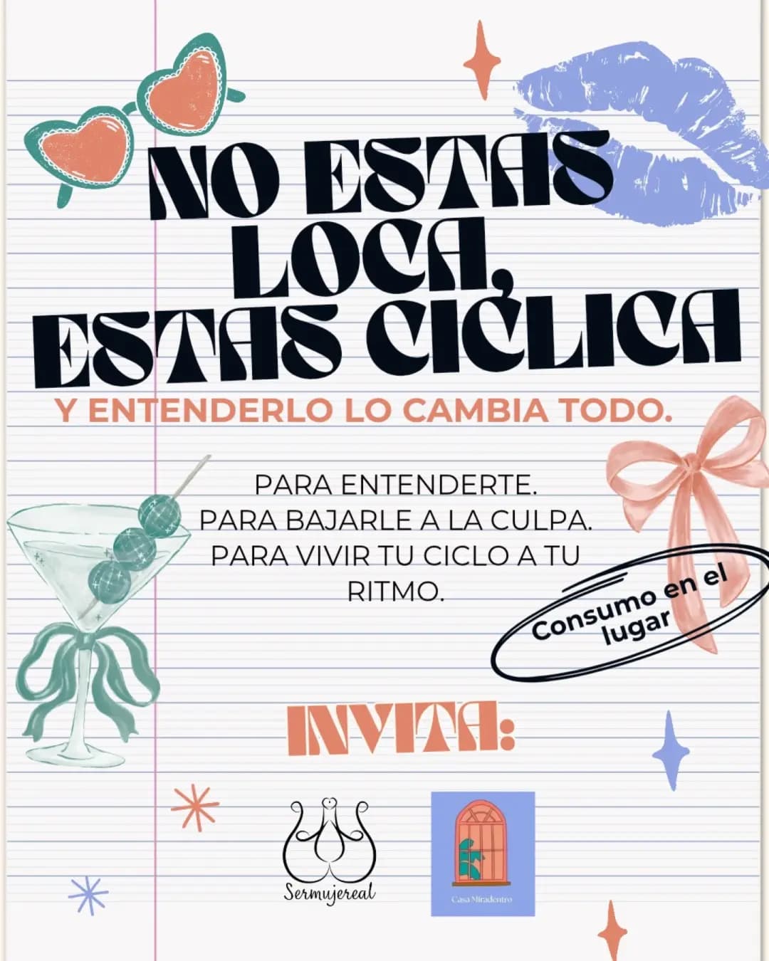 Cíclicas: charla sobre ciclo femenino y bienestar
