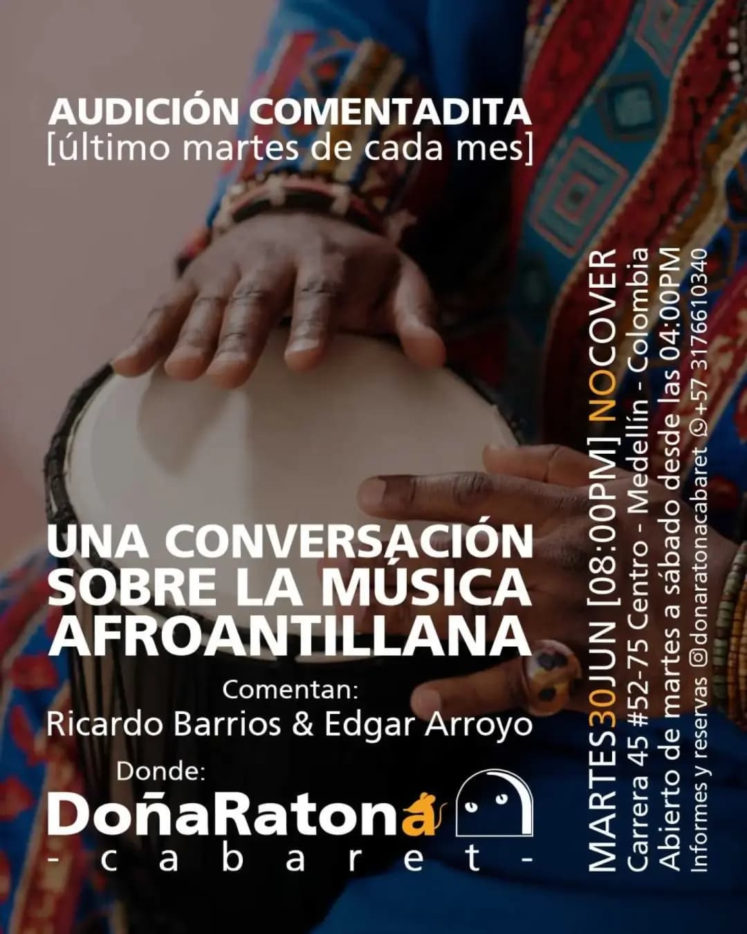 Audición Comentadita: conversación sobre la música afroantillana