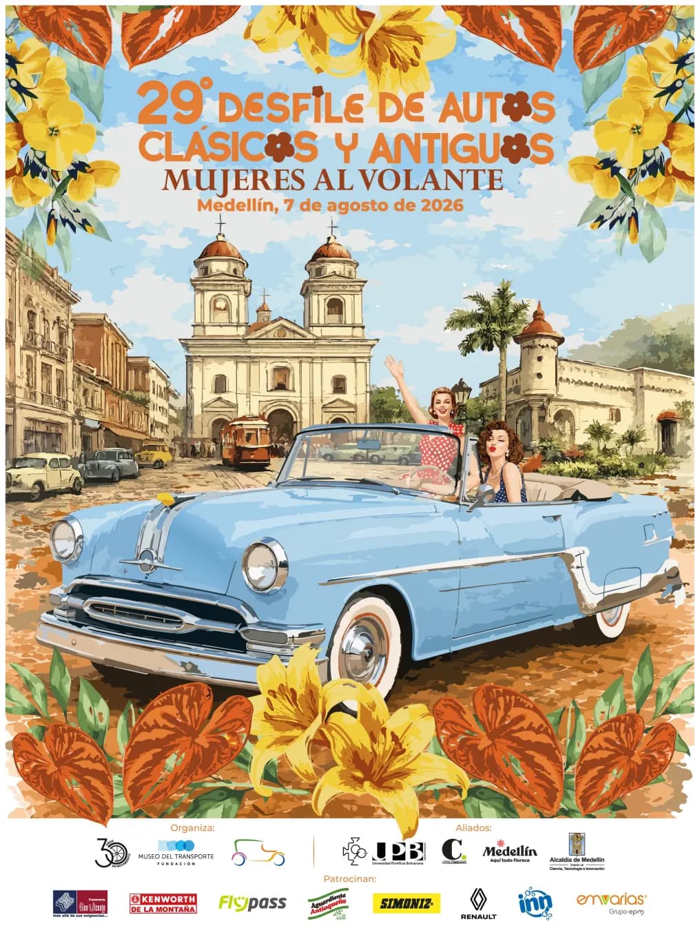 Desfile de Autos Clásicos y Antiguos 2026: Mujeres al Volante
