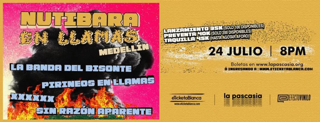 Nutibara en llamas